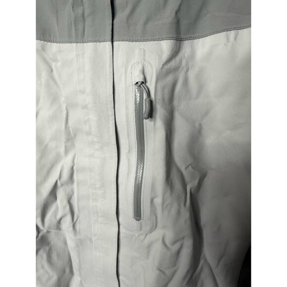 Marmot Jacket Women L Gray Membrain Hooded Waterproof Rain Jacket Outdoors - Picture 6 of 12